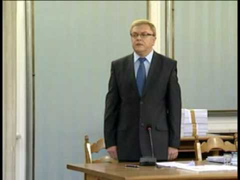 Zbigniew Chlebowski nie potrafiący powtórzyć słów ślubowania przed komisją śledczą