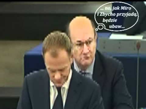 Wystąpienie Premiera Tuska w PE