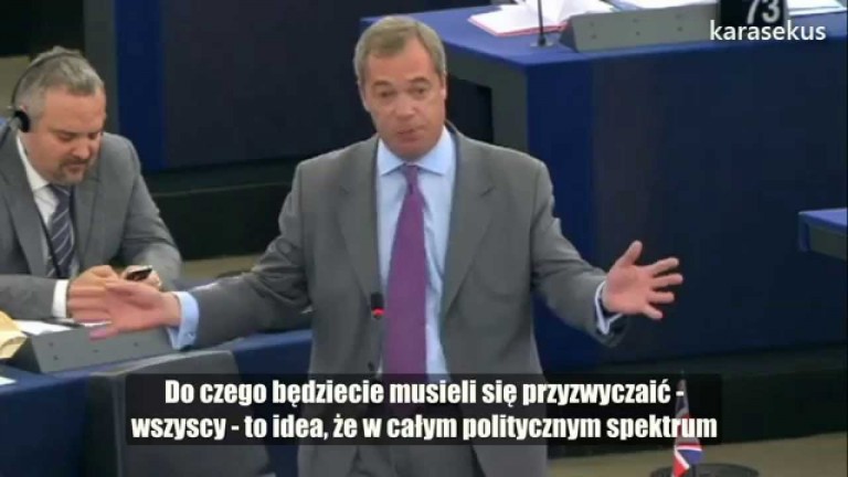 Nigel Farage: Nie chcemy być uwięzieni w tym skansenie