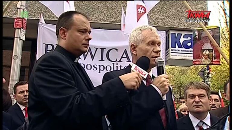 Protest w obronie TV Trwam: Marek Jurek