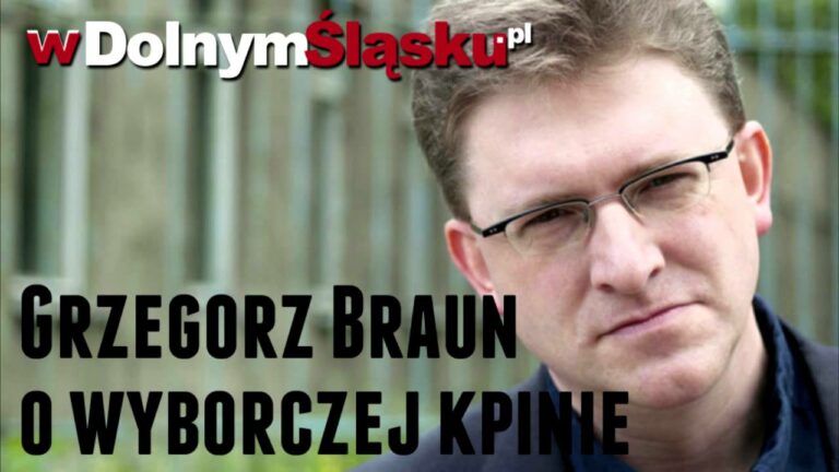 Grzegorz Braun o wyborczej kpinie