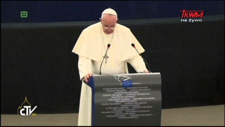 Przemówienie papieża Franciszka wygłoszone na forum Parlamentu Europejskiego