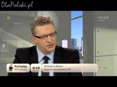 Grzegorz Braun orze TVP
