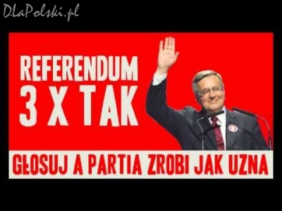 Referendum 3 x TAK