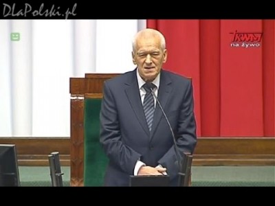 Piękne przemówienie Kornela Morawickiego w Sejmie