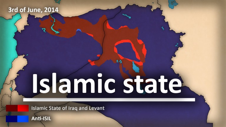 Państwo Islamskie (ISIS) na jednej mapie