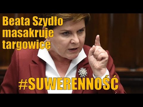 Premier Beata Szydło strzyże barany, targowicę w Sejmie RP