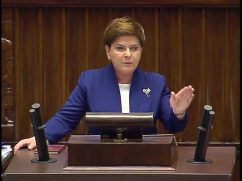 Premier Szydło w Sejmie o suwerenności i konstytucji