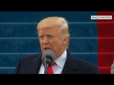 Zaprzysiężenie i pierwsze przemówienie prezydenta USA Donalda Trumpa [lektor]