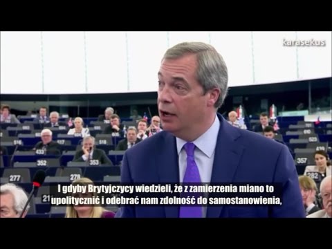 Nigel Farage: UE jak mafia… niech będzie gangsterzy