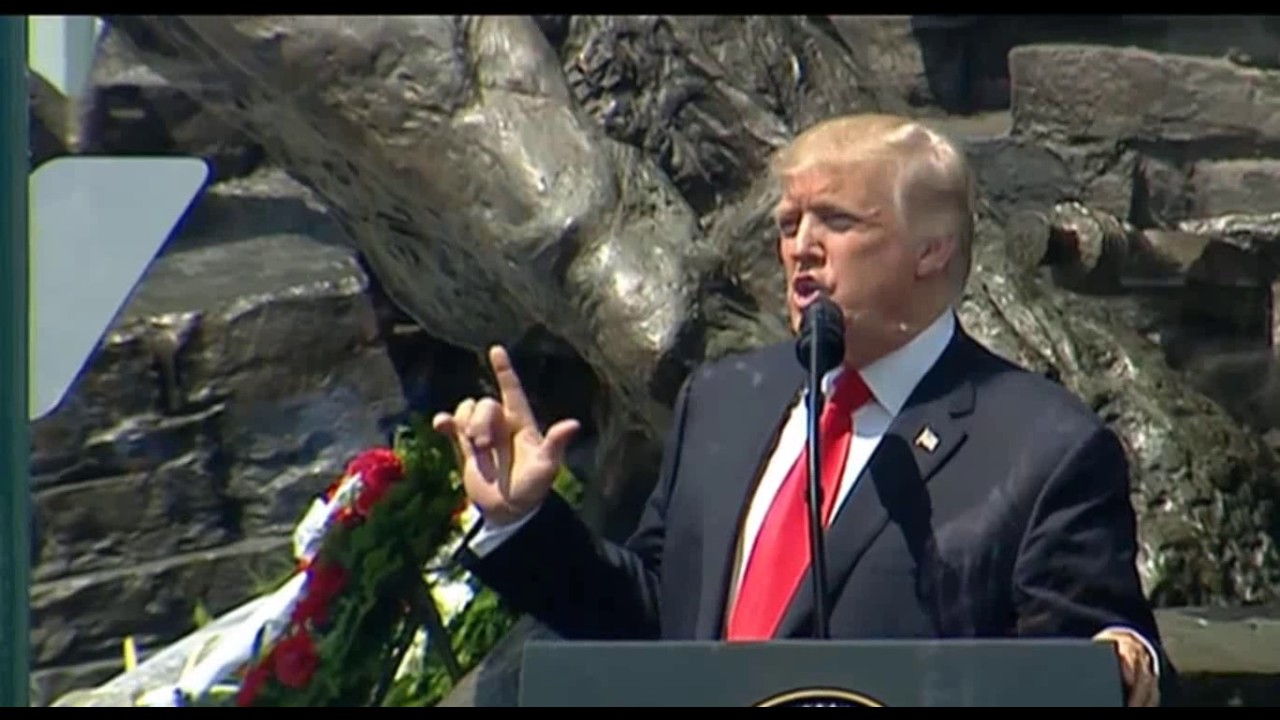 Mocne przemówienie prezydenta Donalda Trumpa na placu Krasińskich w Warszawie