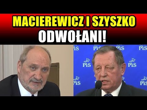 Rekonstrukcja Rządu – A. Macierewicz i J. Szyszko odwołani (09.01.2018)