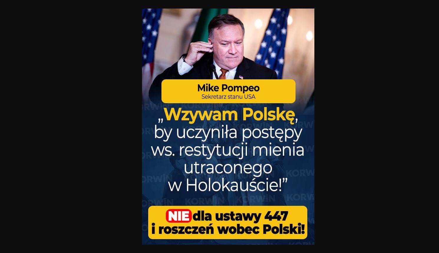 Wzywam Polskę by uczyniła postępy ws. restytucji mienia utraconego w Holokauście!