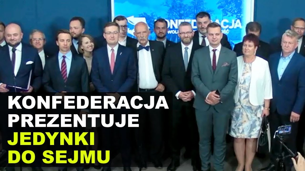 Konfederacja prezentuje jedynki w wyborach do Sejmu!