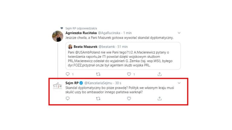 Bezbłędna pomyłka Kancelarii Sejmu!