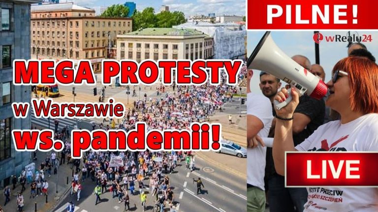 Mega protesty w Warszawie ws. plandemii!