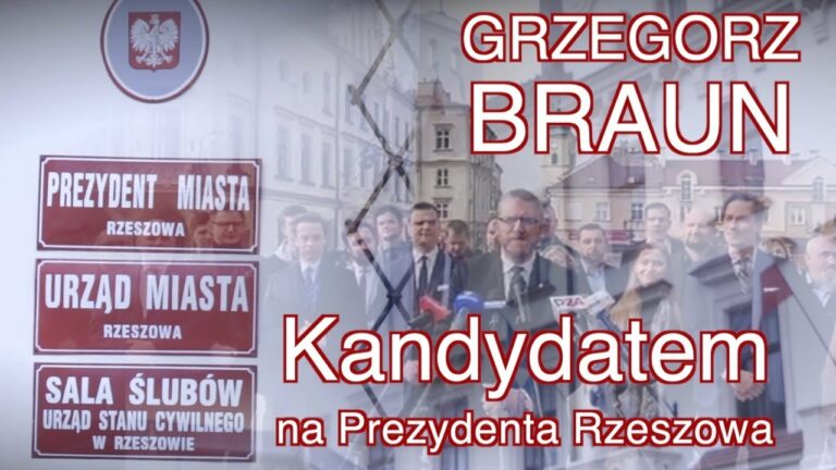 Grzegorz BRAUN ogłasza kandydaturę na Prezydenta Rzeszowa!