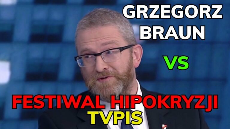 GENIALNY Grzegorz Braun vs propaganada TVPiS