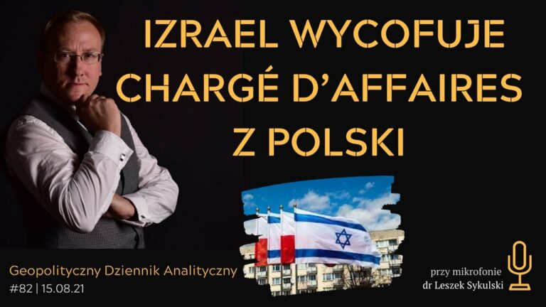 Izrael wycofuje chargé d’affaires z Polski