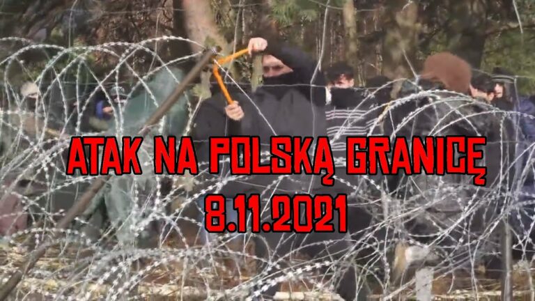 Kuźnica: Próby masowego sforsowania polskiej granicy – 8.11.2021