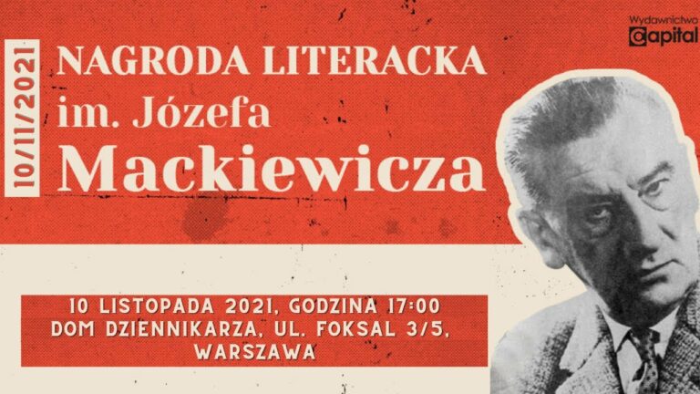Nagroda Literacka im. Józefa Mackiewicza 2021