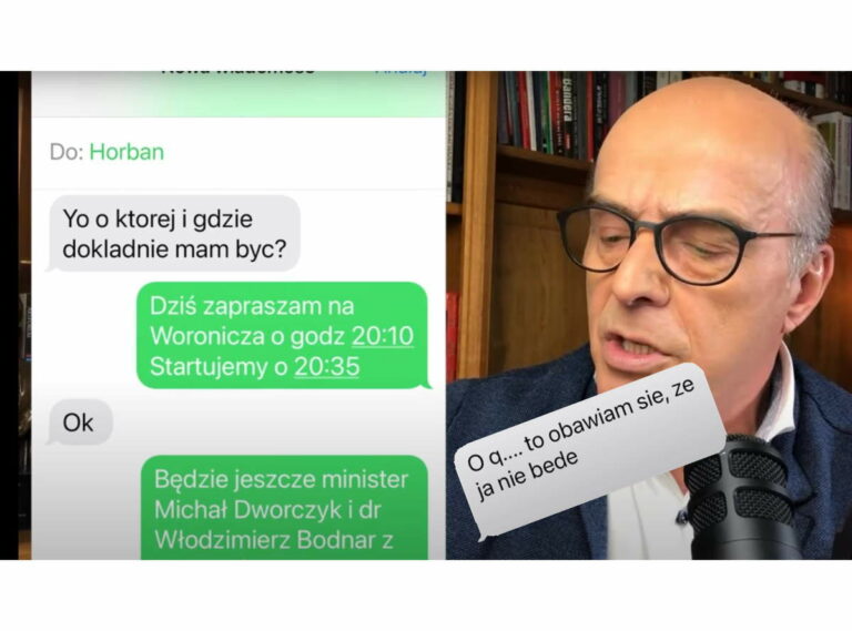 Pospieszalski UJAWNIA SMS-y prof. HORBANA!