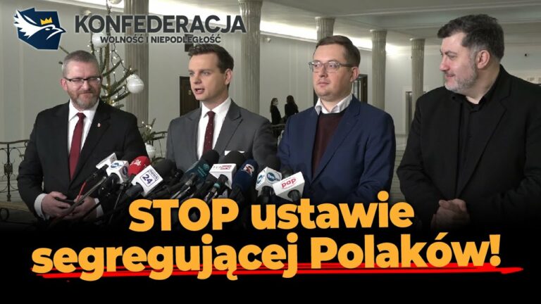 PiS przepycha przez Sejm ustawę segregującą Polaków. Konfederacja mówi NIE!