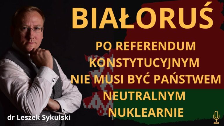 Białoruś po referendum konstytucyjnym nie musi być państwem neutralnym nuklearnie