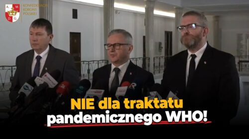 Nie dla międzynarodowego traktatu ws. profilaktyki i gotowości pandemicznej WHO