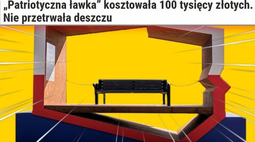 „Patriotyczna ławka”