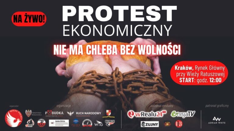 Polacy protestują w Krakowie! Kto jest winny drożyzny i zimna?