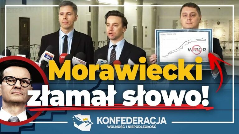 Premier Morawiecki oszukał Polaków ws. WIBOR-u