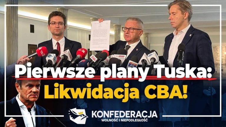 Plan na pierwsze dni rządu Tuska – likwidacja CBA!