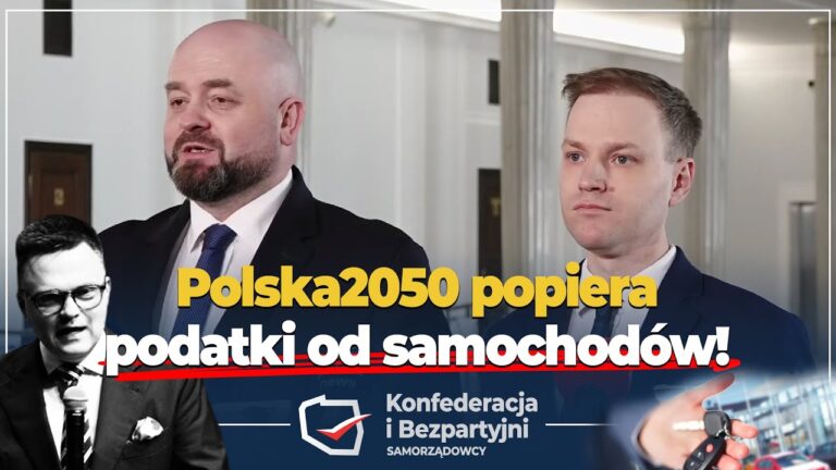 Politycy Polski2050 Hołowni poparli podatki od samochodów!