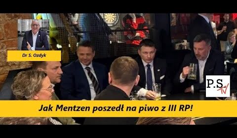 Przy stoliku z Trzaskowskim i Sikorskim, czyli jak Mentzen poszedł na piwo z III RP!