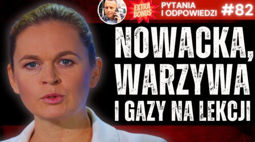 Nowacka, warzywa i gazy na lekcji…