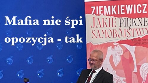 Mafia nie śpi. Opozycja tak