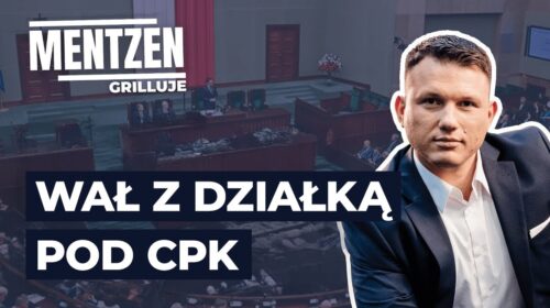 Wał z działką pod CPK