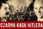 Józef Stalin, idący Adolf Hitler i Henry Ford z napisem: Czarna kasa Hitlera